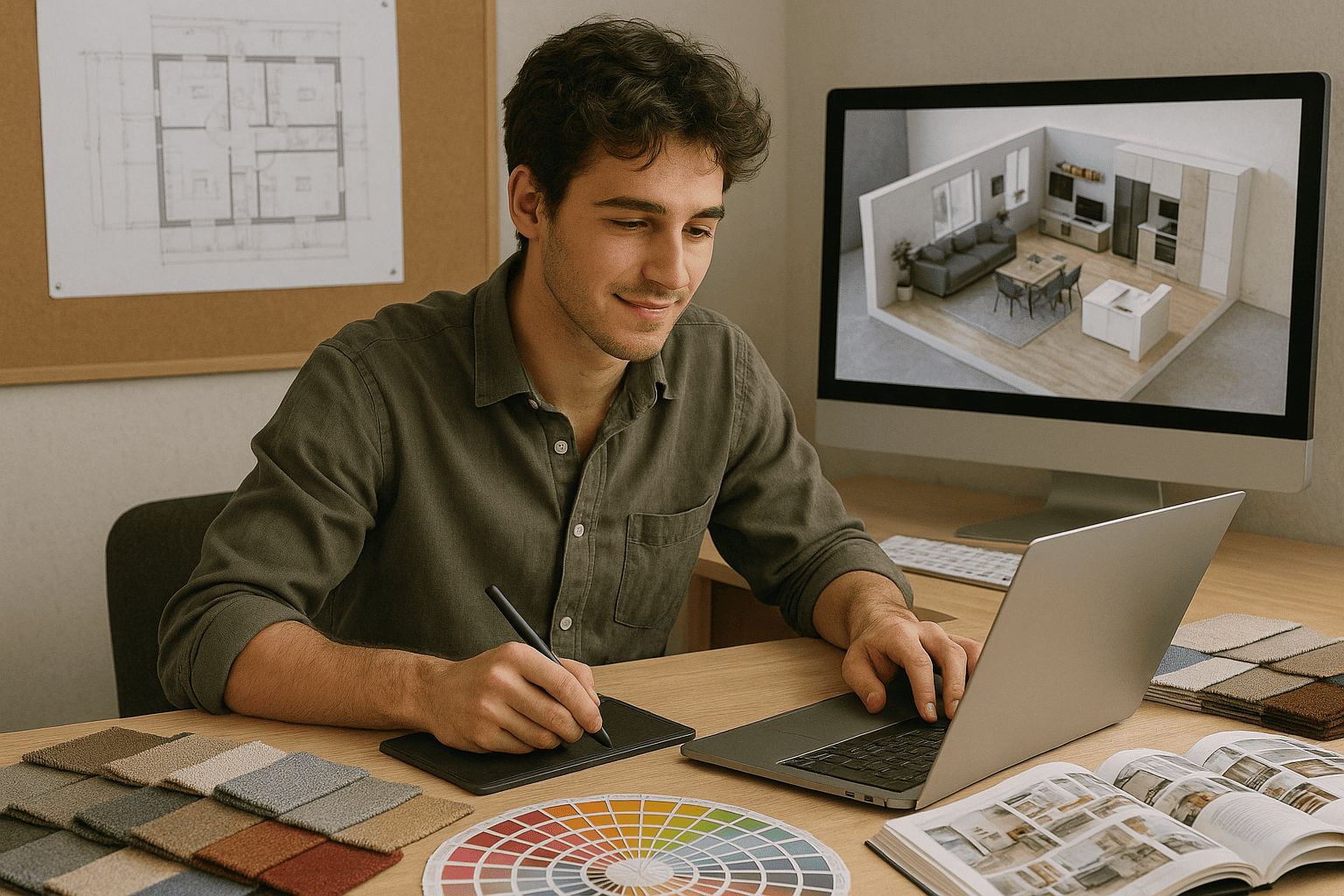 Скетчинг для дизайнеров интерьера